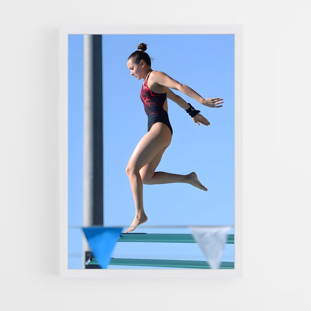 Poster Plongée Époustouflante – affiche Plongeon au tremplin (vue 3)